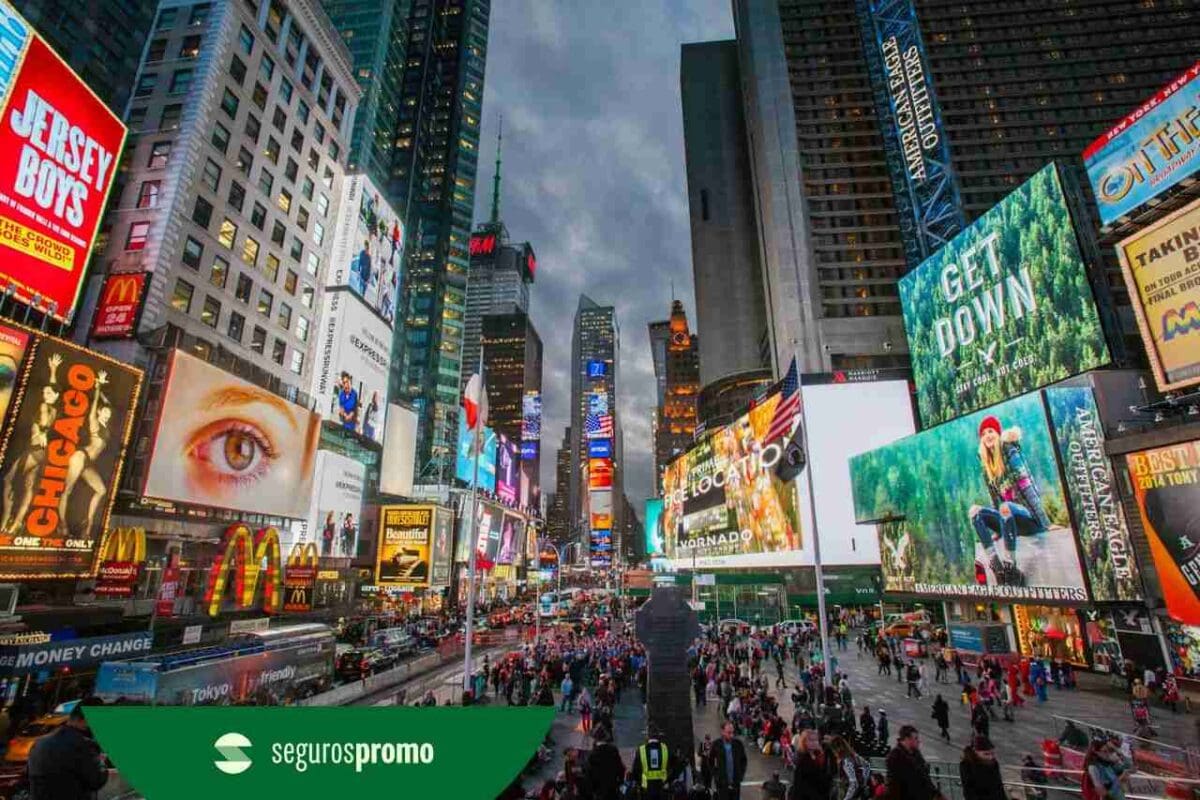 Times Square: uma das regiões mais famosas de Nova York!