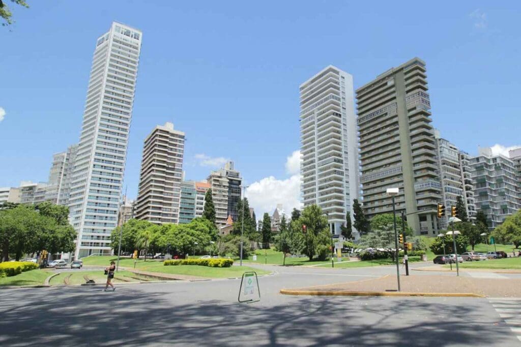 Prédios na cidade de Rosário, Argentina