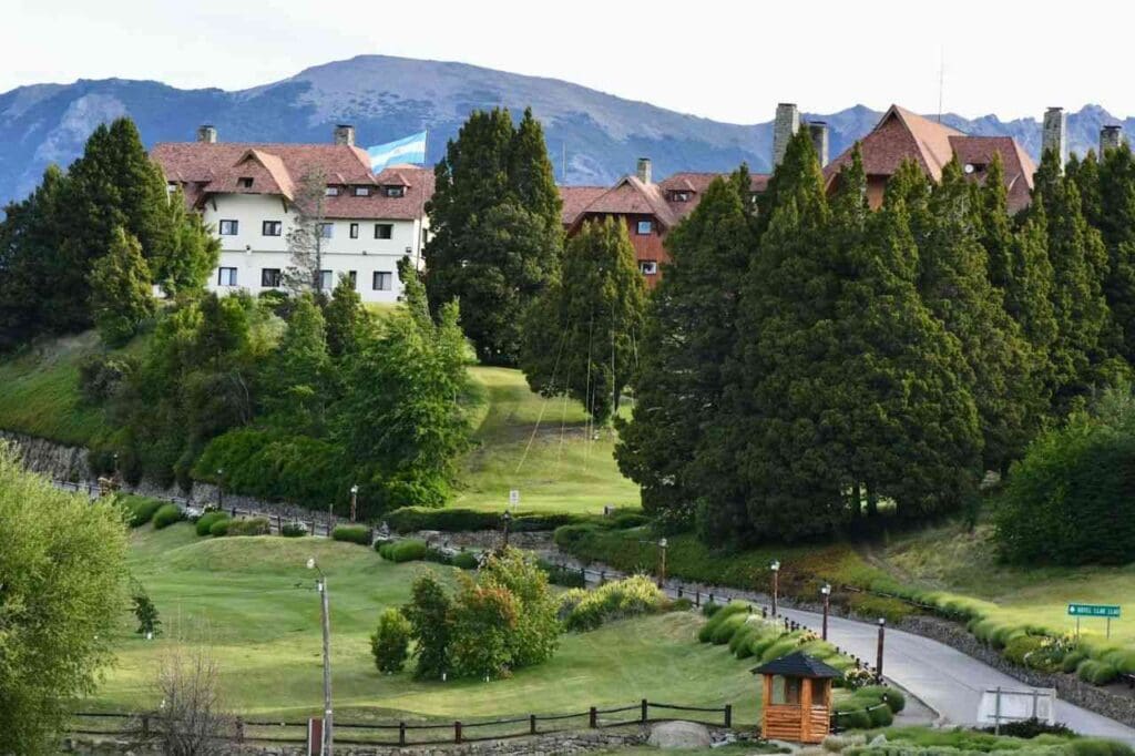 Paisagem de casas em Bariloche